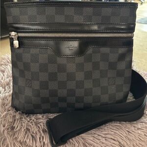 Louis Vuitton Graphite Checkered Messenger Bag